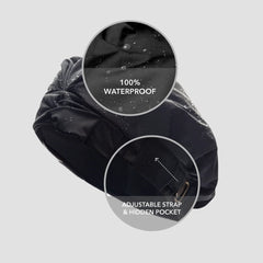 Hairbrella Satin-Lined Waterproof, Adjustable Shower Cap - Founder Friday Edition