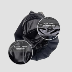 Bundle and Save: Hairbrella Satin-Lined Waterproof, Adjustable Shower Cap
