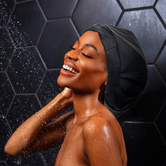 Bundle and Save: Hairbrella Satin-Lined Waterproof, Adjustable Shower Cap