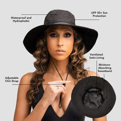 Satin-Lined, Waterproof Sun Hat