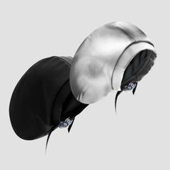 Hairbrella Satin-Lined Waterproof, Adjustable XL Swim Cap, Chrome Bundle (2)