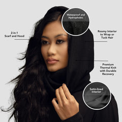 Satin Lined, Waterproof Rain Scarf